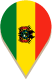 Location icon with Bolivian flag