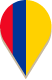 Location icon with Colombian flag