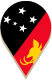 Location icon with Papua New Guinea flag