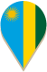 Location icon with Rwandan flag